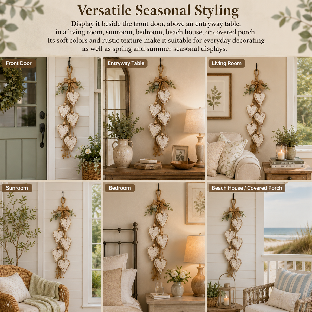 Handcrafted Hanging Heart Wall Decor – A Heartwarming Gift for Every Home