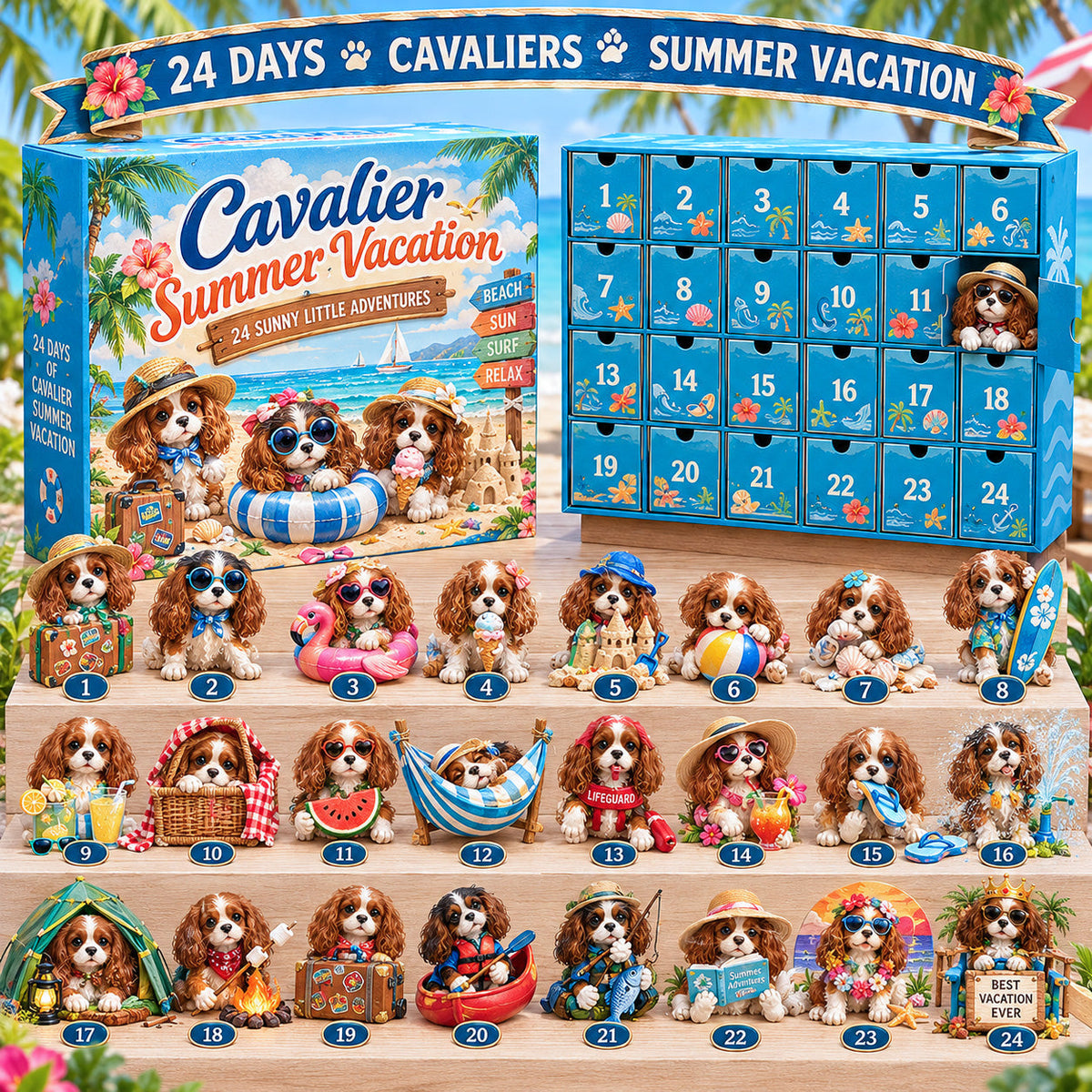Cavalier Adventures 24-Day Advent Calendar – 6 Themed Collections