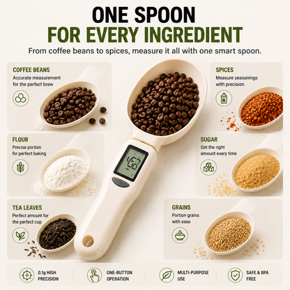 Smart Digital Measuring Spoon Scale – Precision Cooking & Baking Made Easy