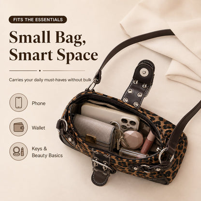 Trendy Leopard Print Underarm Shoulder Bag