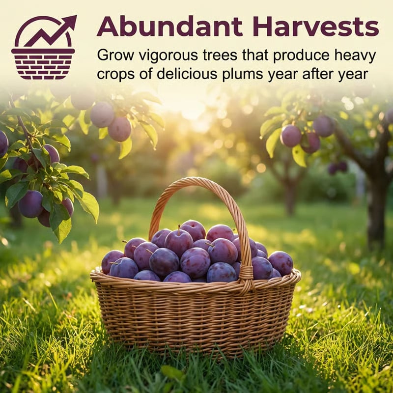 Heirloom Non-GMO Grafted Plum Tree
