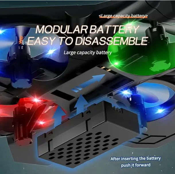2.4G Remote Control Stunt Fighter Plane, Beginner Friendly RC Drone Aircraft With Headless Mode