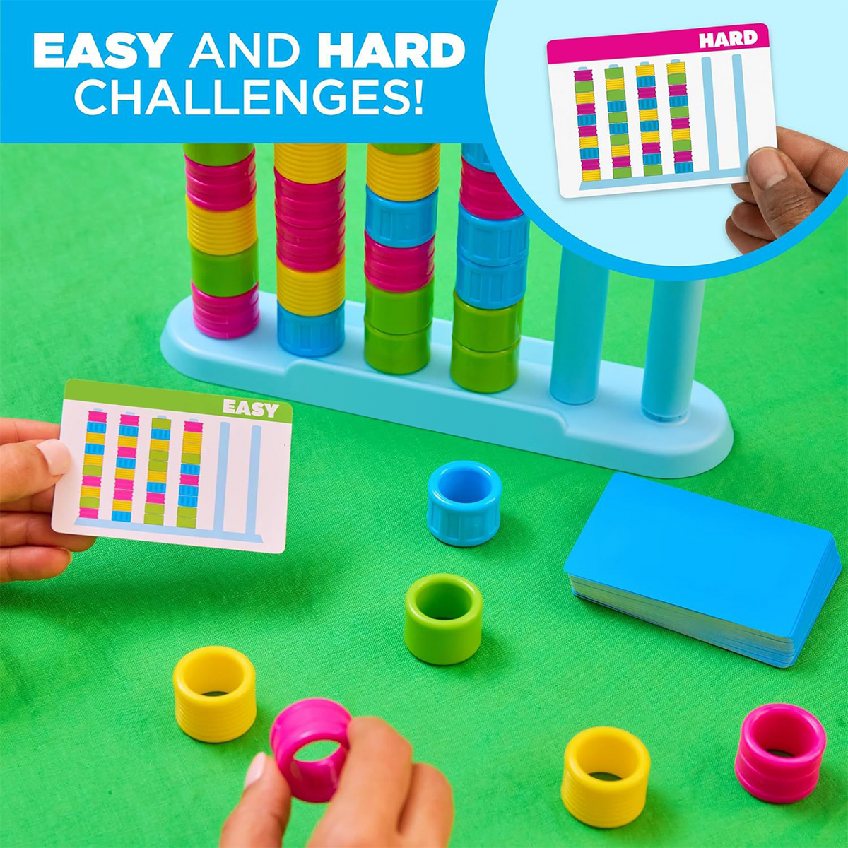 Color Matching Stacking Game — Educational Party Game Toy