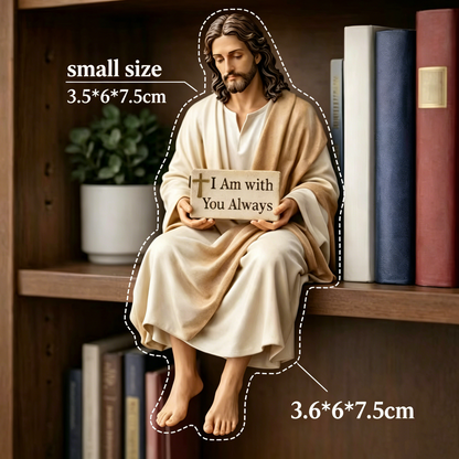 Handcrafted Jesus Figurine – Peaceful Faith-Inspired Desk Decor