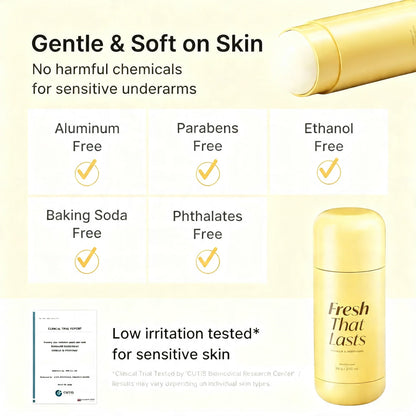 Deodorant Vanilla & Pistachio Fresh That Lasts 24 Hour Odor Control