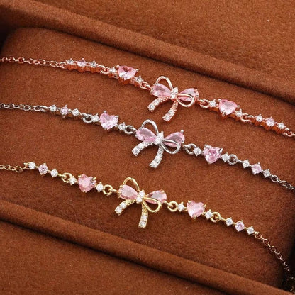 Crystal Bow Bracelet – Elegant Wrist Jewelry with a Romantic Touch
