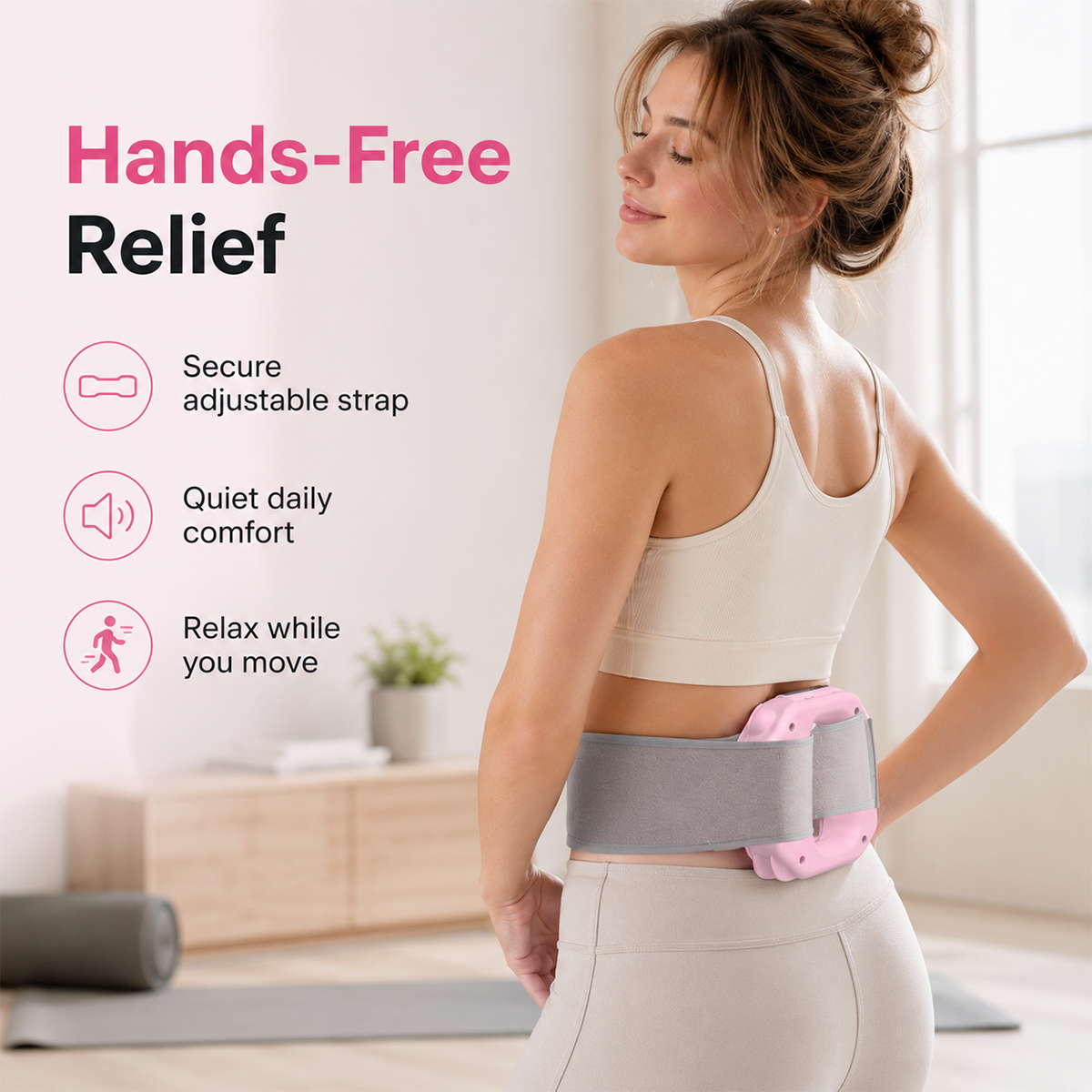 Hands-Free Fascia Massager for Muscle Relaxation & Recovery