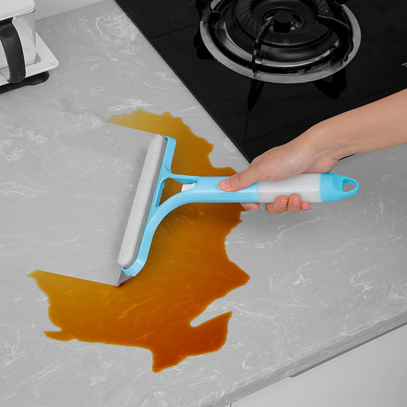 3-in-1 Window Cleaner: Spray + Scrub + Squeegee for Home & Car