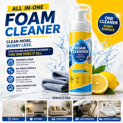 Multifunctional Foam Cleaner Premium for Kitchen, Furniture, Car & Walls