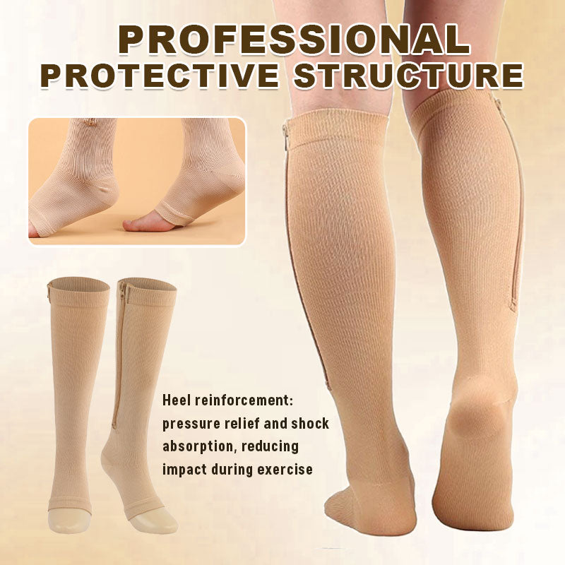 Sports Zipper Socks – Comfort, Support & Easy On/Off