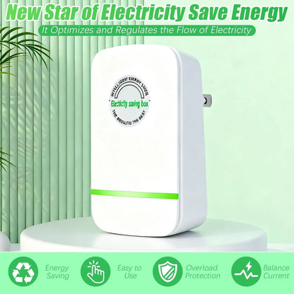 Power Factor Device, 28KW Electricity Saving Box (90V-250V), US Plug Surge Protector & Thermoregulation