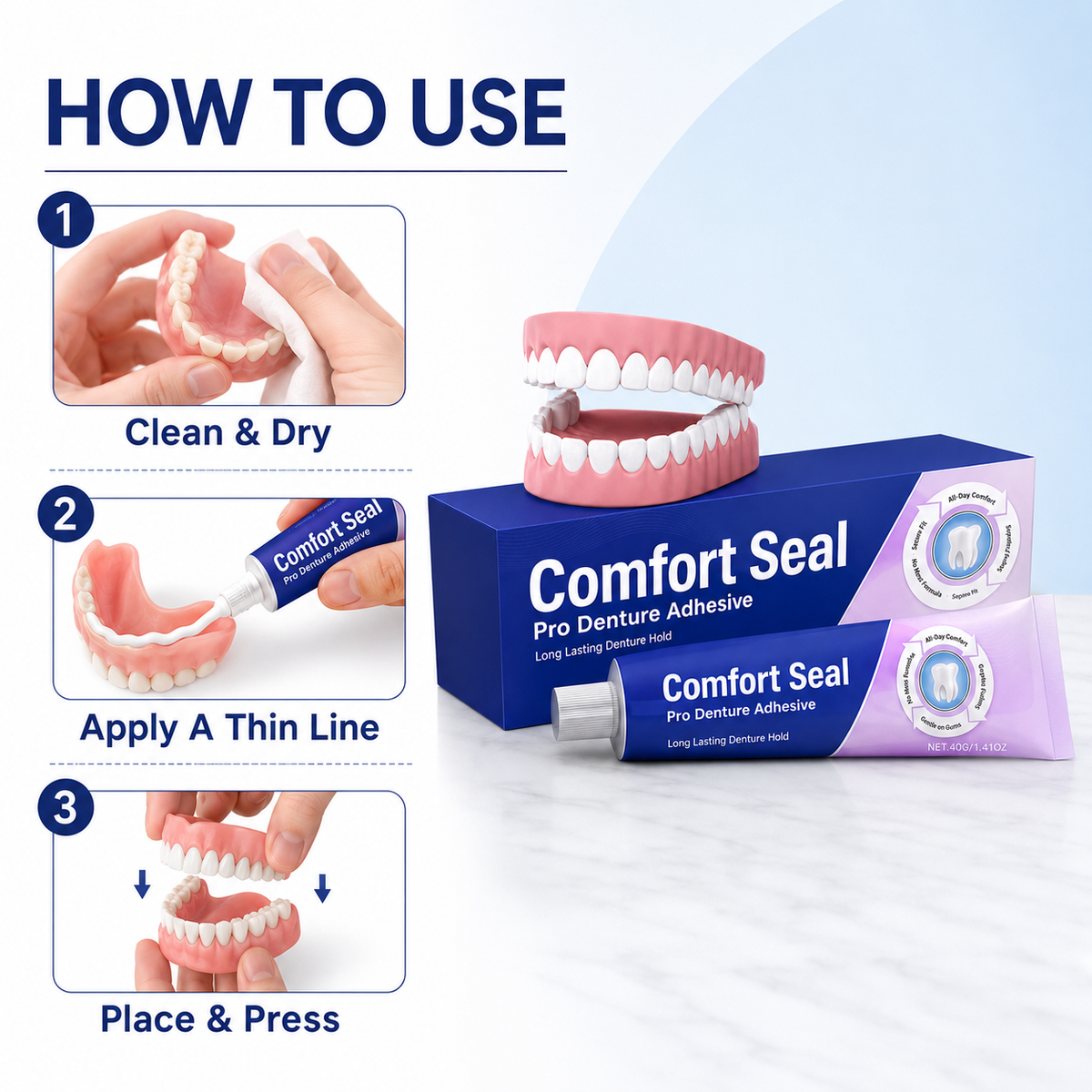 Comfort Seal Pro Denture Adhesive