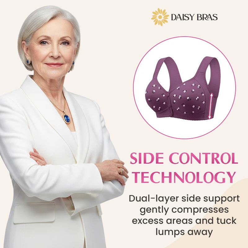 Daisy - Front-Button Wireless Comfort Bra