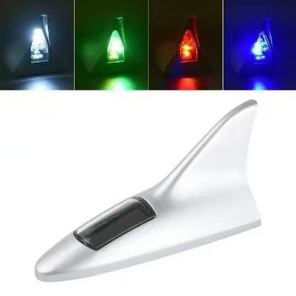 Solar Shark Fin LED Antenna – Flashing Safety Warning Light for Any Vehicle