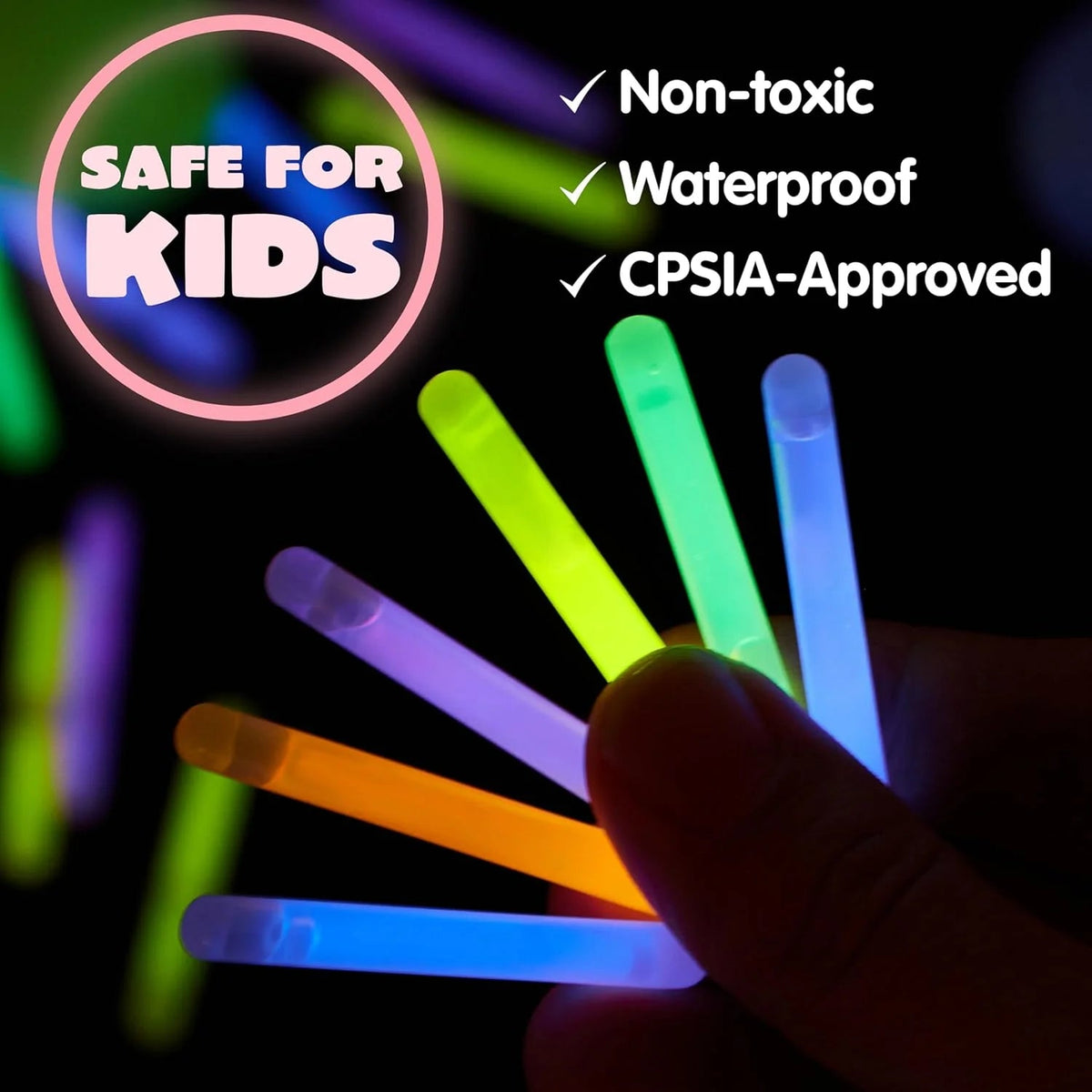 20pcs Luminous Easter Eggs with Mini Glow Sticks Glow in