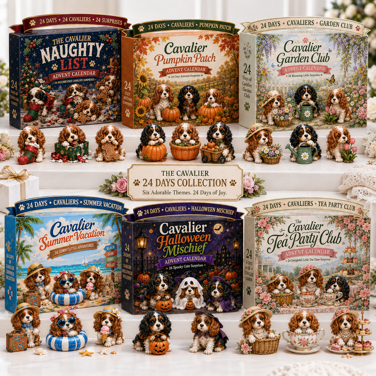 Cavalier Adventures 24-Day Advent Calendar – 6 Themed Collections