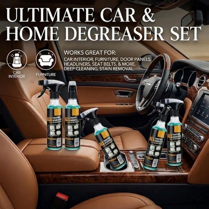 Multi-Surface Degreaser Spray — Save 52% Today! For Car Interiors, Kitchen Grease & Home Cleaning