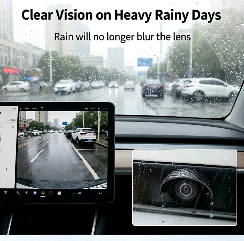 4PCS Car Backup Camera Rain Shield – Clearer Rear View in Rain