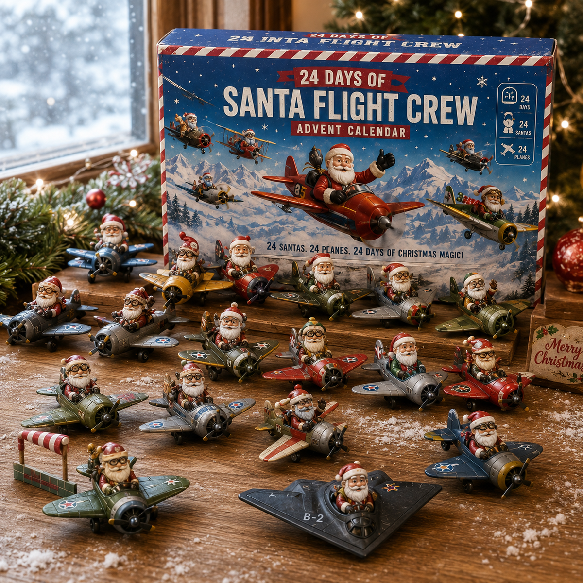 Santa Flight Crew Advent Calendar