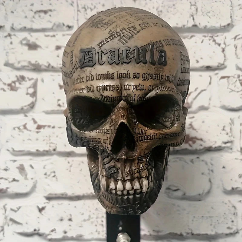 Skull Helmet Wall Holder – Motorcycle Gear Display for Garage & Man Cave