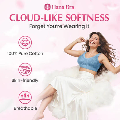 High-Support Seamless Wireless Lace Bra – Comfort & Natural Lift