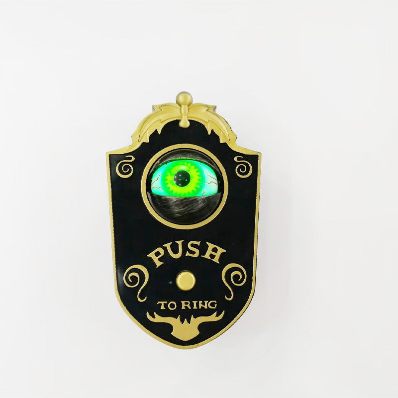 Halloween Animated Eyeball Doorbell – Light, Motion & Spooky Sounds