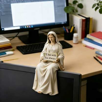 Handcrafted Jesus Figurine – Peaceful Faith-Inspired Desk Decor