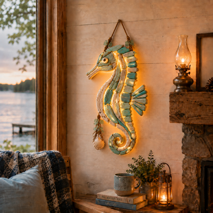 Lighted Coastal Fish Wall Decor – Bring Ocean Charm & Warm Glow to Your Home