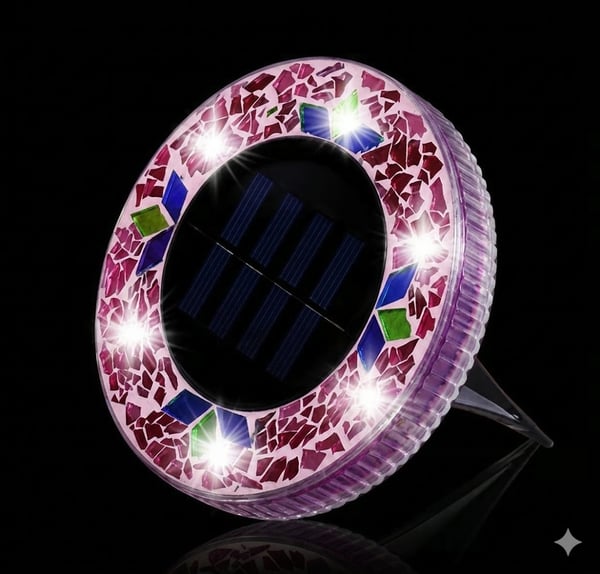 50% OFF !!! Solar Disk Lights – Handcrafted Mosaic Outdoor LED Waterproof Light