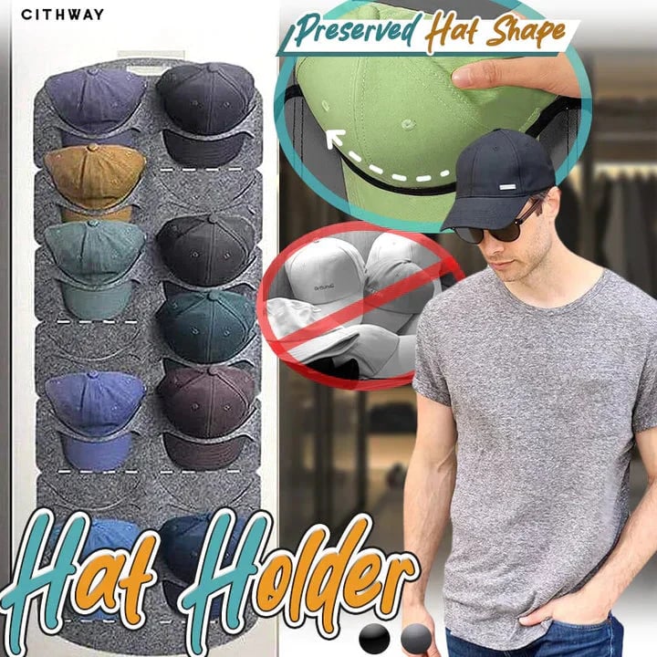 50K+ Sold Hanging Hat Holder with Multiple Pockets for Neat Space-Saving Storage