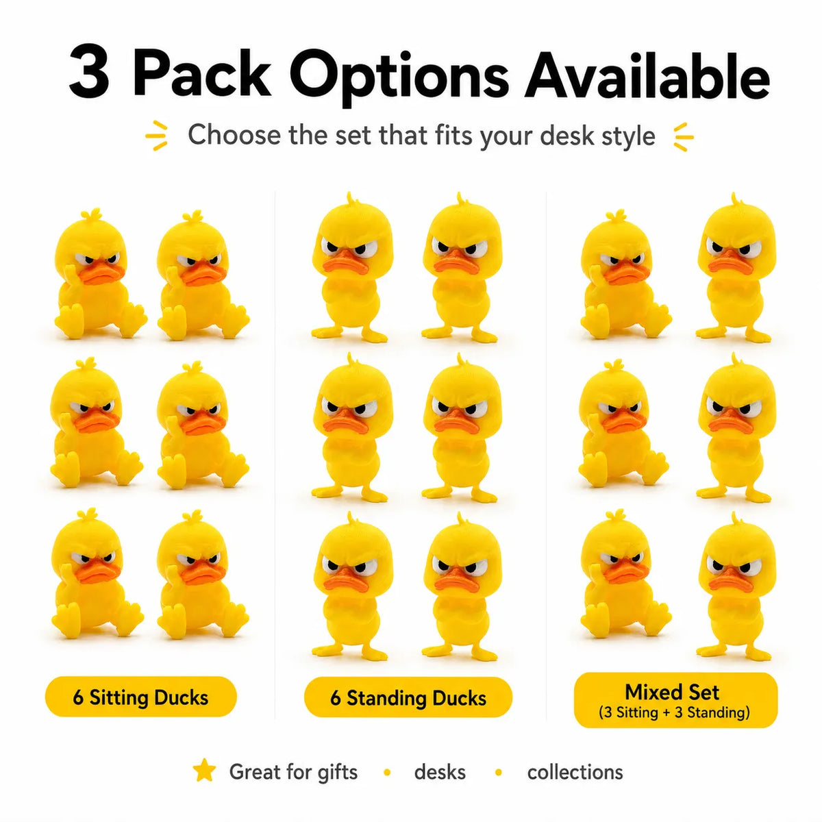 Angry Duck Desk Figurine — Add a Tiny Attitude to Your Space!