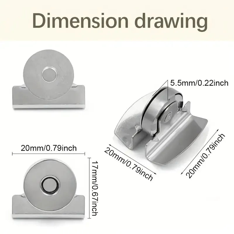 Seamless Magnetic Buckle Clasp for Bags, Clothing and DIY Crafts