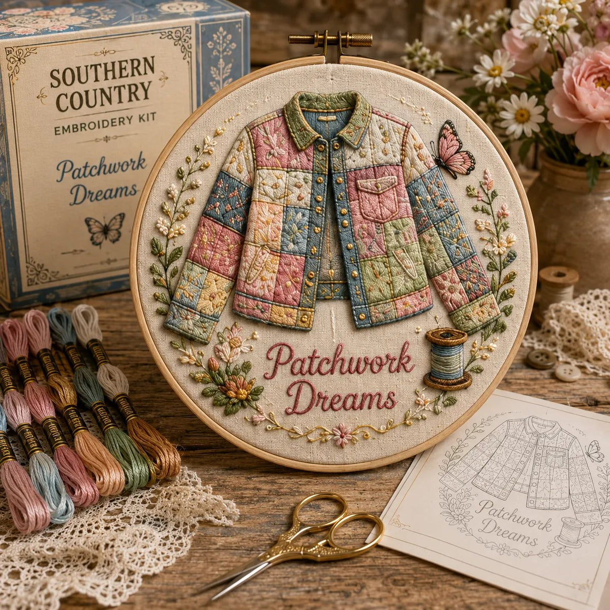 Beginner-Friendly Dolly Southern Country Needlework DIY Kit