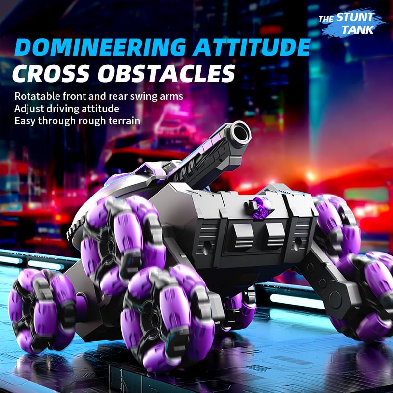 Remote Control Six-Wheel Tank - Transformable for Battle