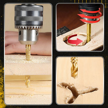 High-Speed Steel Drill Bit Set Titanium-Coated & Multi-Material Ready