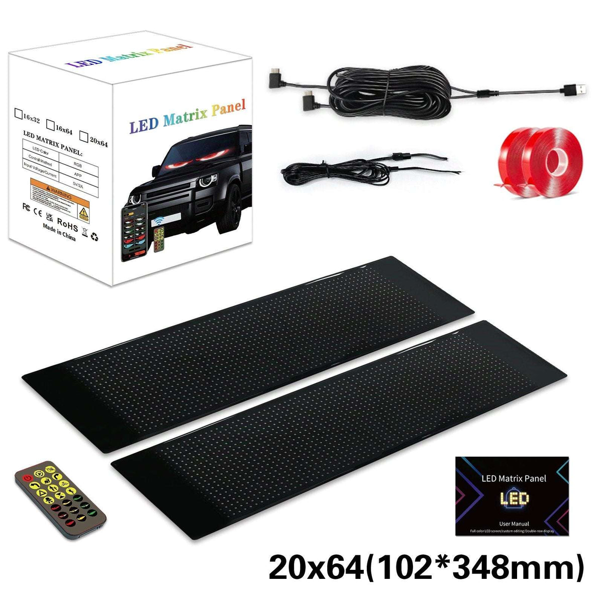 Flash SaleDIY Car Dynamic LED Smart Colorful Eye Lamp Soft Screen