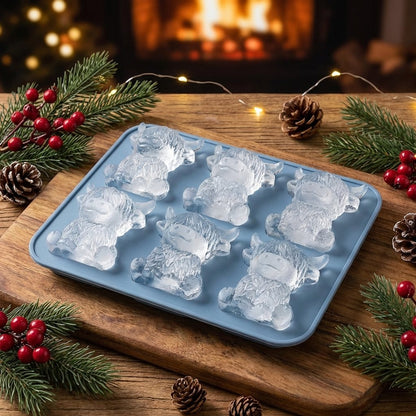 Mini Highland Cow/Rabbit Ice Cube Mold – Cute 3D Ice for Drinks, Parties & Gifts