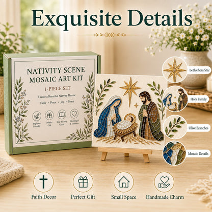 LAST DAY 49% OFF - Nativity Sea Glass Art Kit – Beginner-Friendly