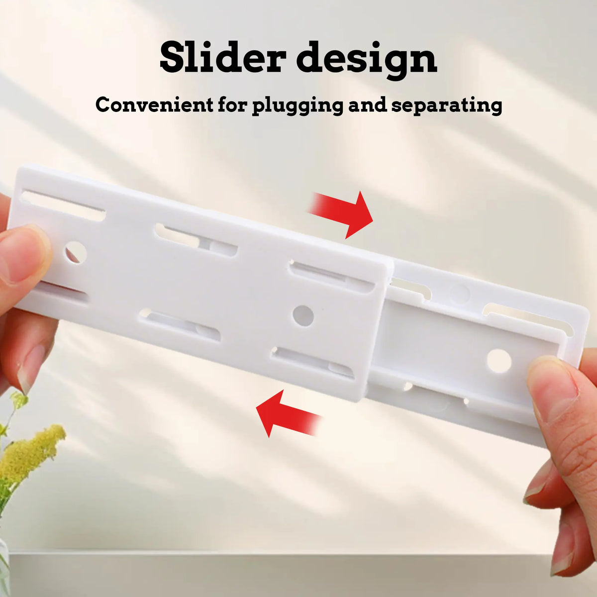 10 Counts Adhesive Punch-Free Socket Holder, Self Adhesive Desktop Socket Fixer