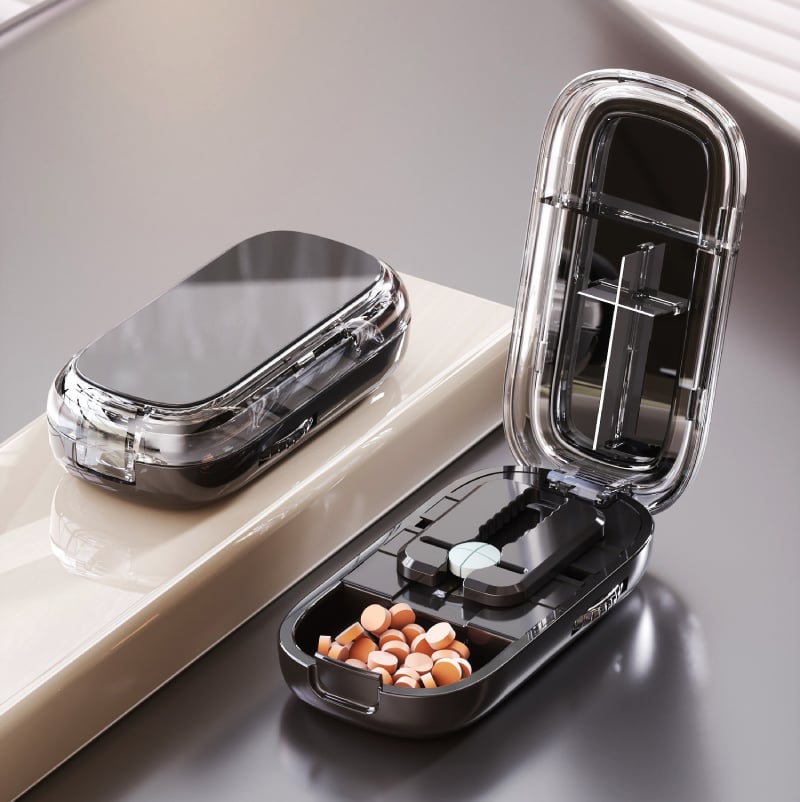 Portable Pill Cutter｜Clean & Accurate Medicine Splitter
