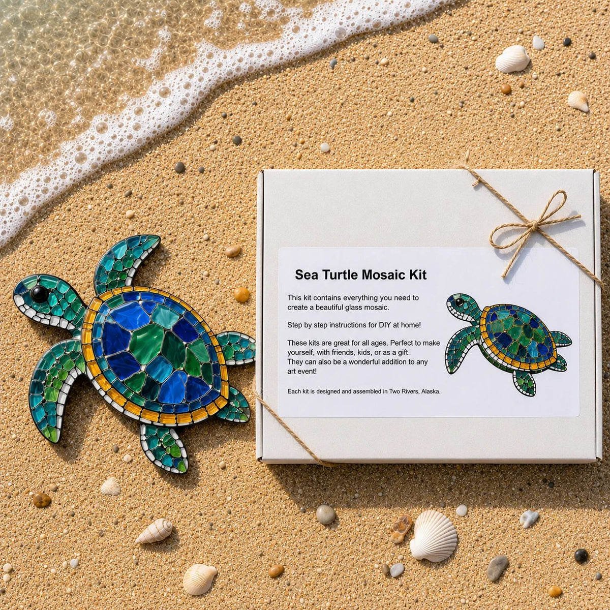 LAST DAY 59% OFF – Octopus Mosaic Kit | Beginner-Friendly DIY Glass Craft with Step-by-Step Instructions