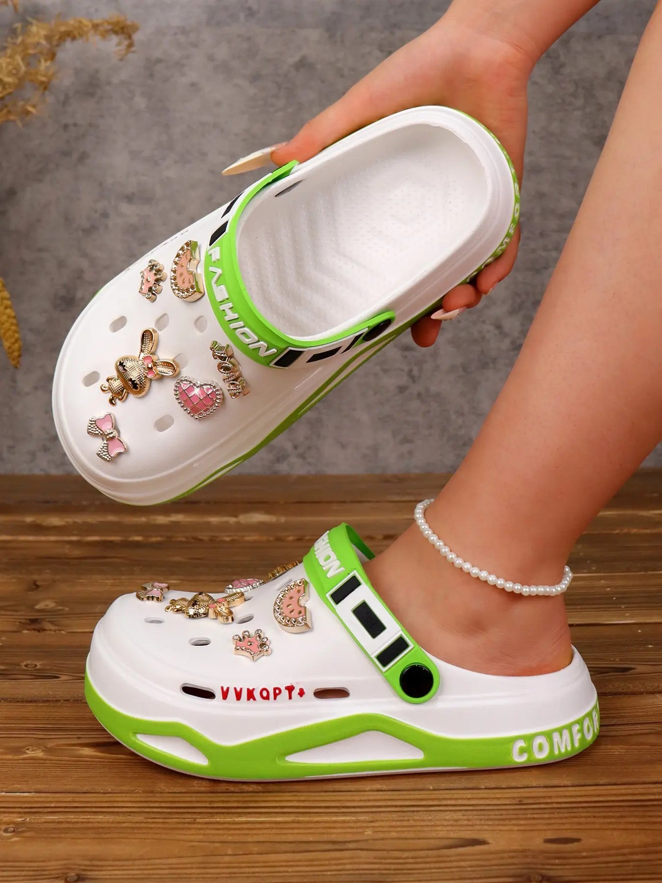 Women's Cartoon Print EVA Sandals – Slip-On, Lightweight, Breathable