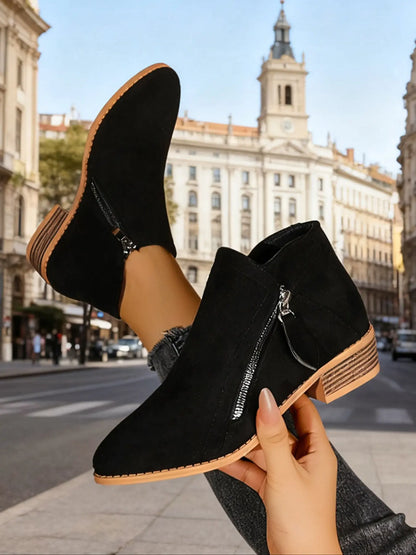 Women's Ankle Boots – Western, Chunky Sole