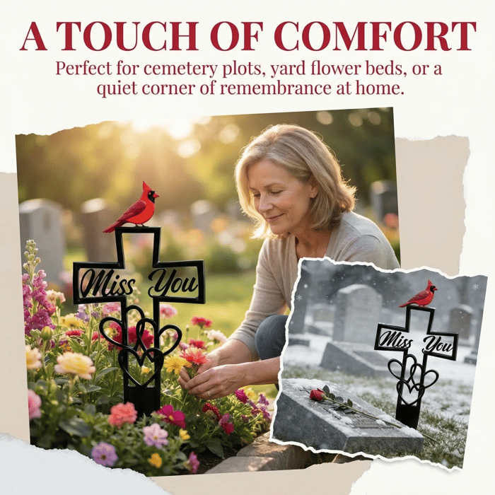 Metal Cemetery Memorial Plaque for Remembrance