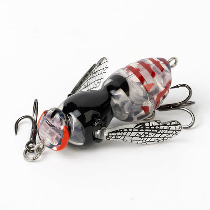 Bionic Wasp Crawl Bait - Topwater Micro Fishing Lure with Acoustic Noise Steel Balls for Bass & Pike Professional Anglers