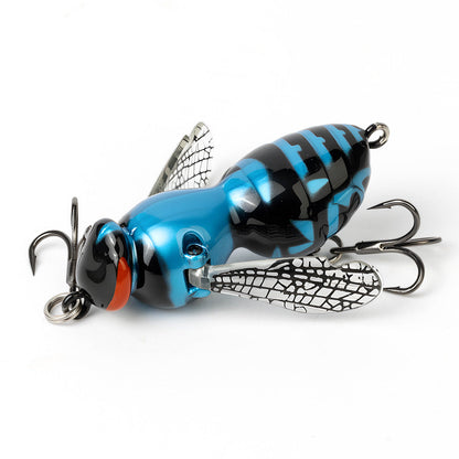 Bionic Wasp Crawl Bait - Topwater Micro Fishing Lure with Acoustic Noise Steel Balls for Bass & Pike Professional Anglers
