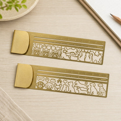 Cat Lover’s 3-in-1 Metal Bookmark Ruler | Bookmark, Ruler & Coloring