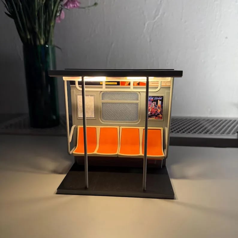 Urban Train Cabin Lamp – Mini Commuter Style Ambient Desk Light