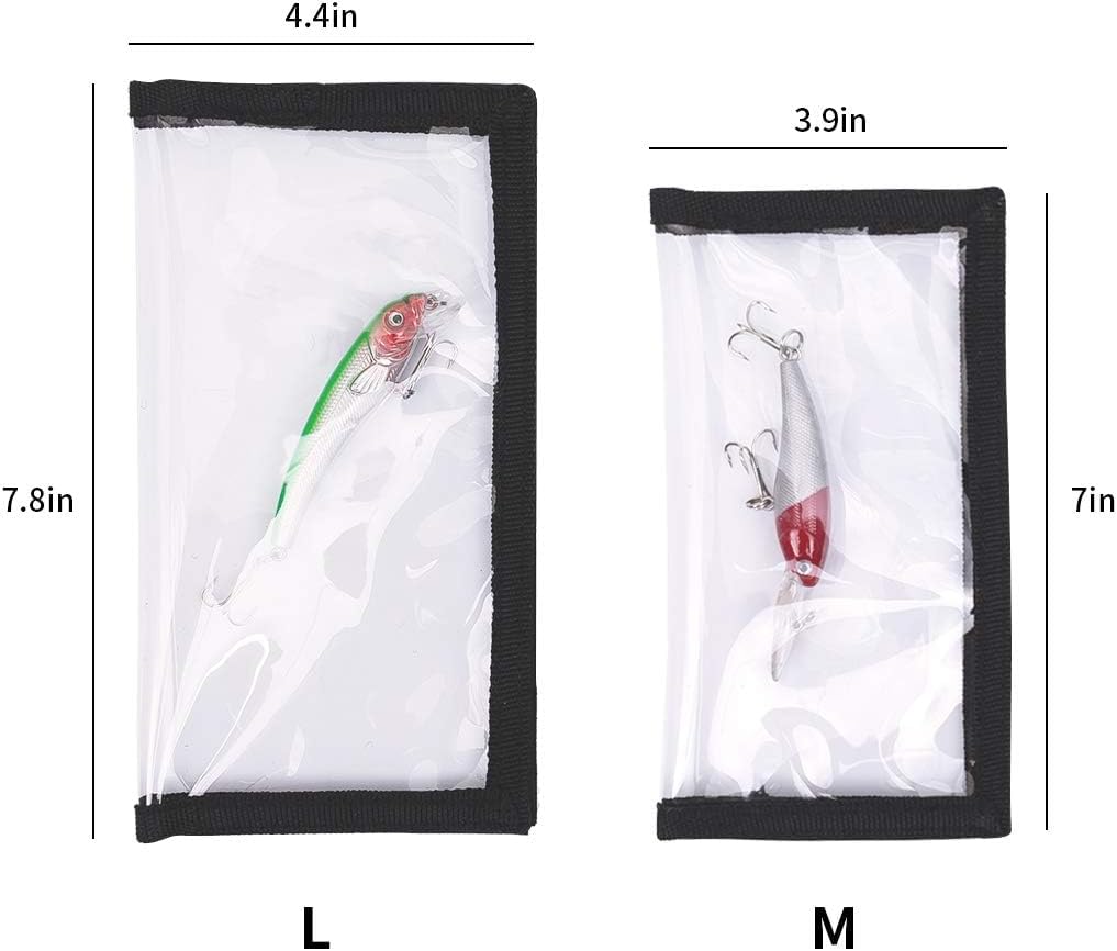 Durable Clear PVC Lure Covers 10 Packs 5L+5M