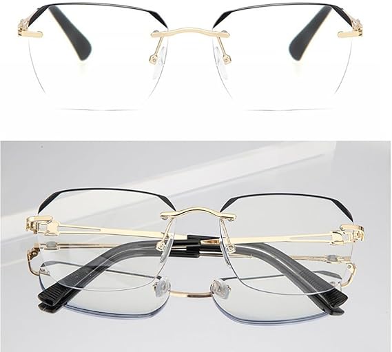 Ultra Light Metal Blue Light Blocking Reading Glasses